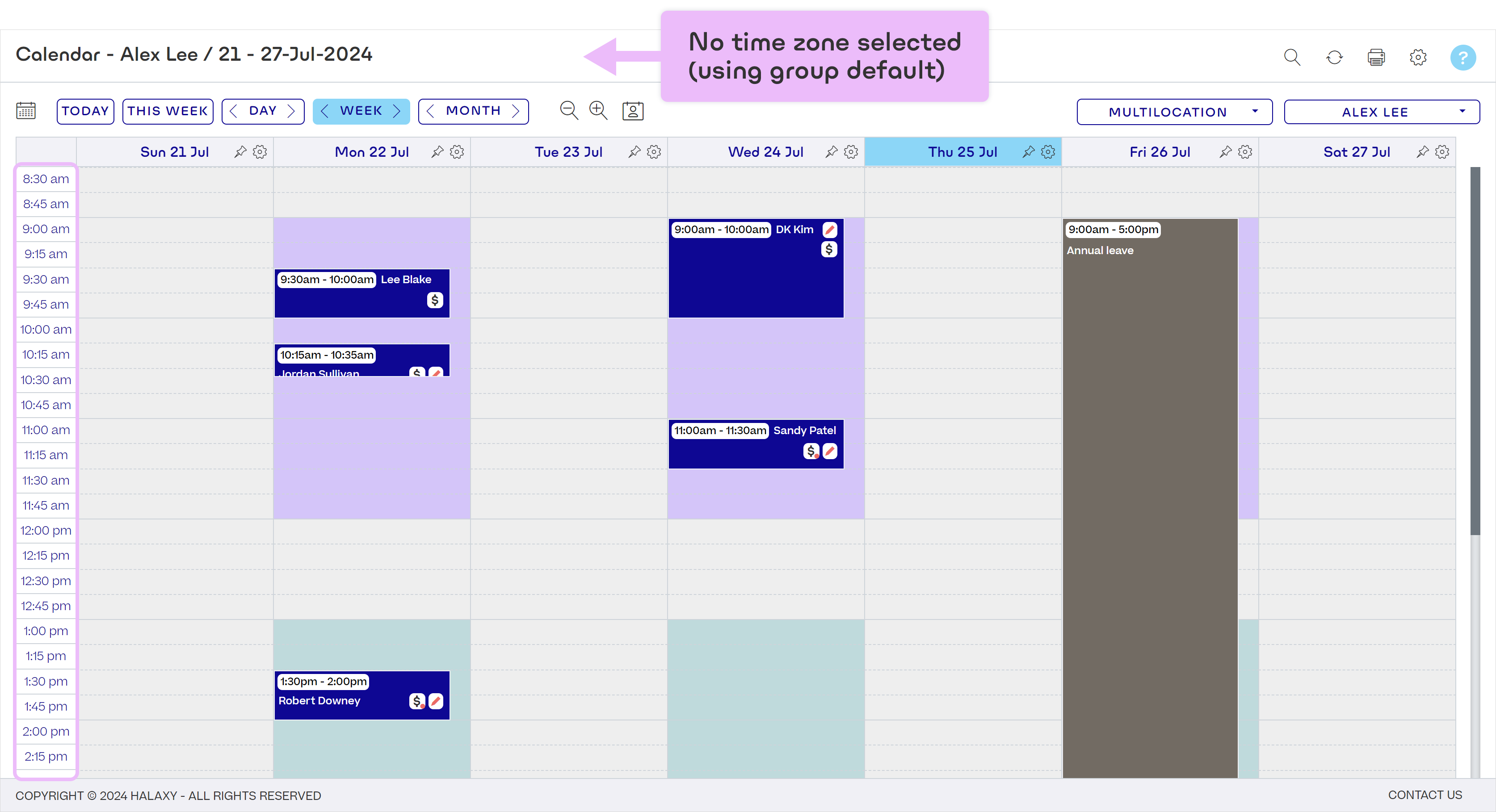Change your user time zone – Halaxy Help Guide | United Kingdom